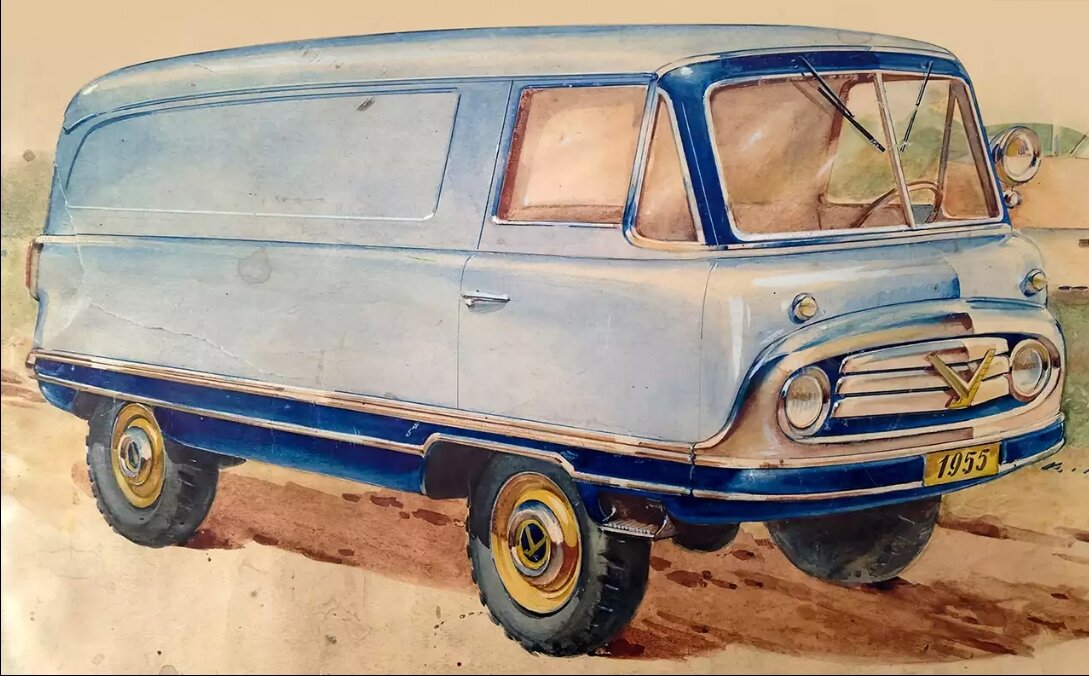 Первый эскиз УАЗ Буханка