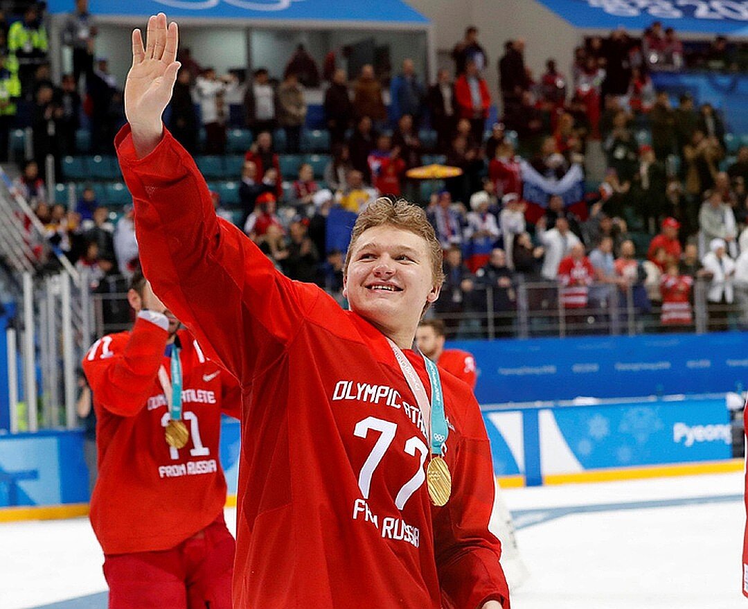 Капризов Олимпийский чемпион в составе сборной 