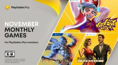 Ноябрьская подборка PS+