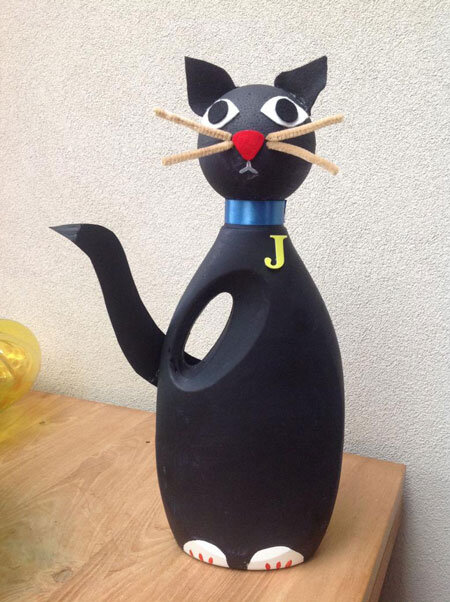 Кот из пластиковой бутылки - картинки и фото вторсырье-м.рф