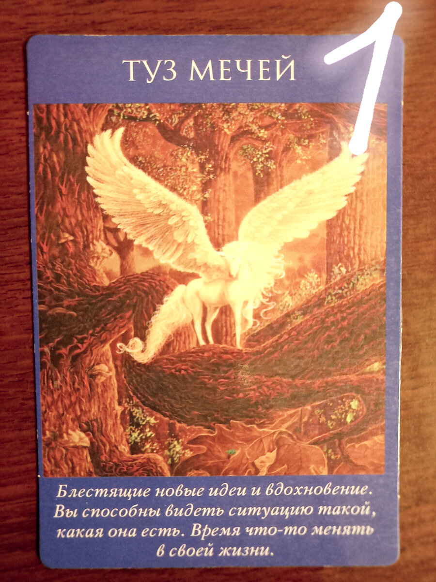 Карта "Туз мечей". фото автора