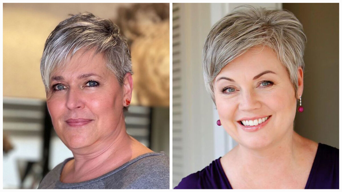 Подобрала фото аналогичного типажа внешности клиентки из нашего салона. Слева её исходная стрижка, а справа, вариант, который мы предложили. Как вы считаете, на каком фото образ женственнее?