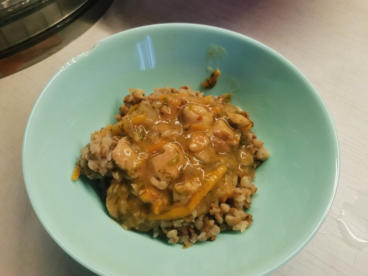 Это моя маленькая порция, мужу я конечно положила больше )) 