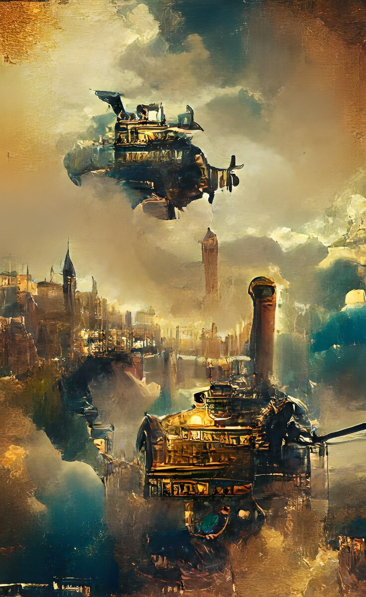 Как видим стим-панк экранизацию нейросеть dream.io