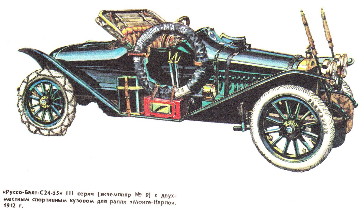 Российский автомобиль Руссо Балт 1911 год