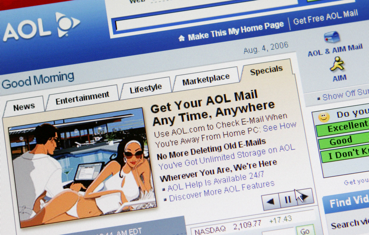 Медийной компанией AOL. Исследования AOL. AOL 1991. Tikuvchi AOL.