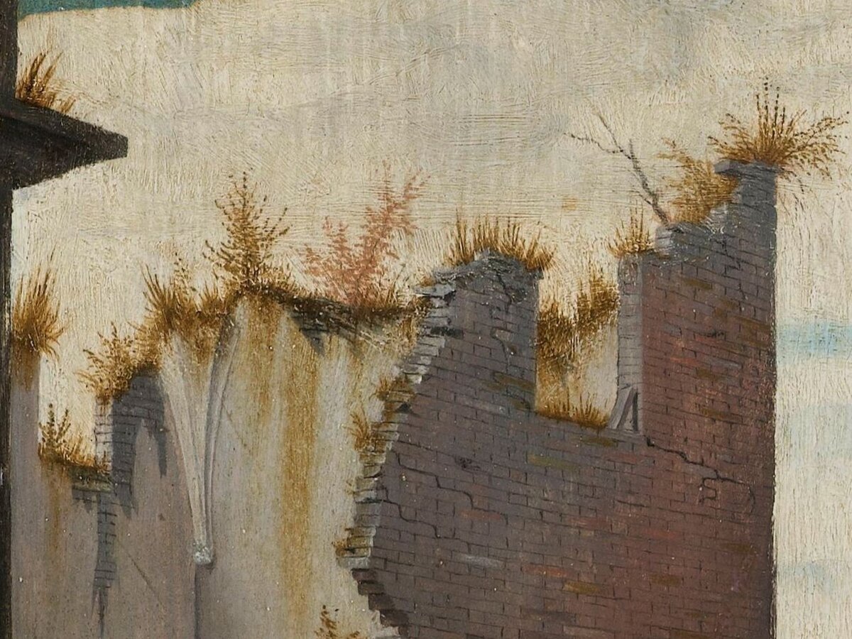 Обратите внимание - видны мазки кисти автора. На основном фоне.