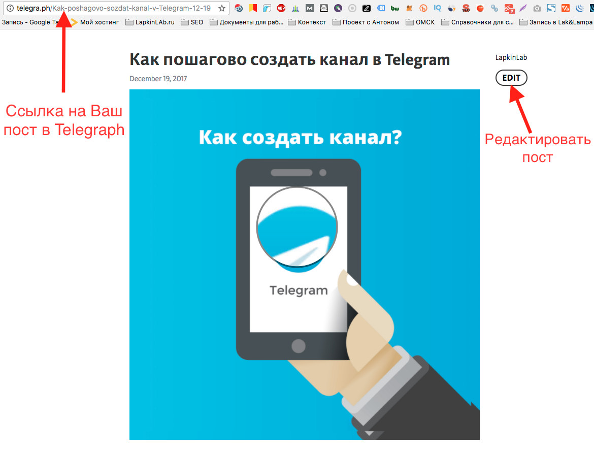 Как пользоваться блог-платформой Telegraph от Telegram? | Твой Telegram,  твоя свобода | Дзен