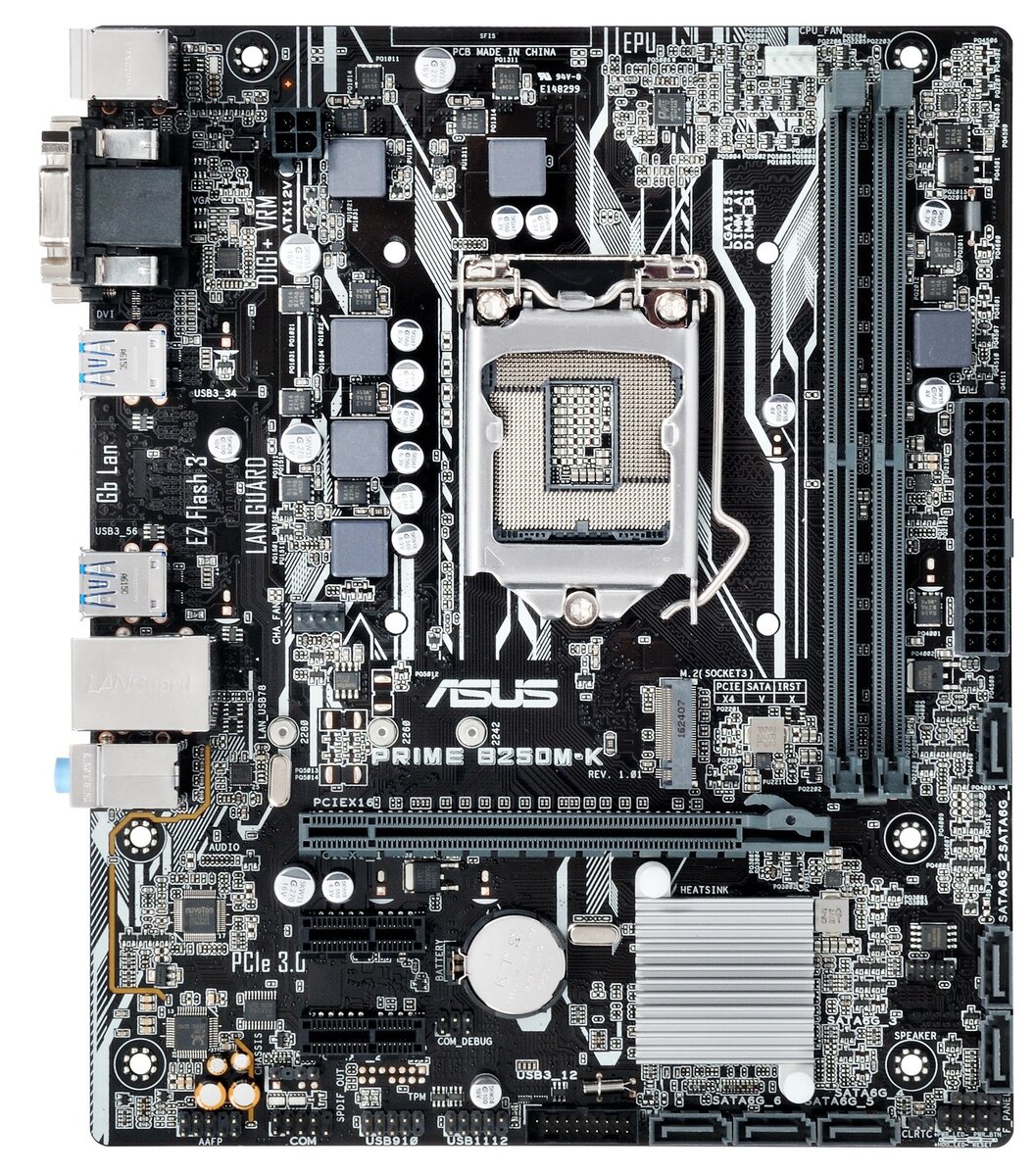 Материнская плата, как она есть - все нужное и ничего лишнего