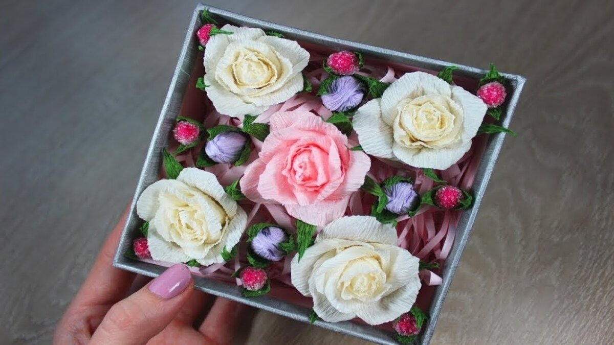 Little roses and paper composition / Маленькие розочки и композиция из бумаги / DIY Tsvoric