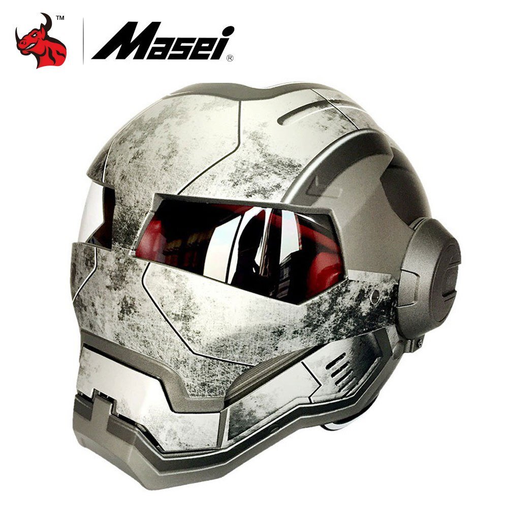 Мотоциклетный шлем "Железный человек"