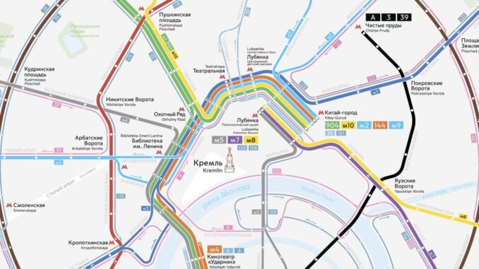 Для сравнения: по центру Москвы идёт лишь около десятка автобусных маршрутов, после оптимизации системы.