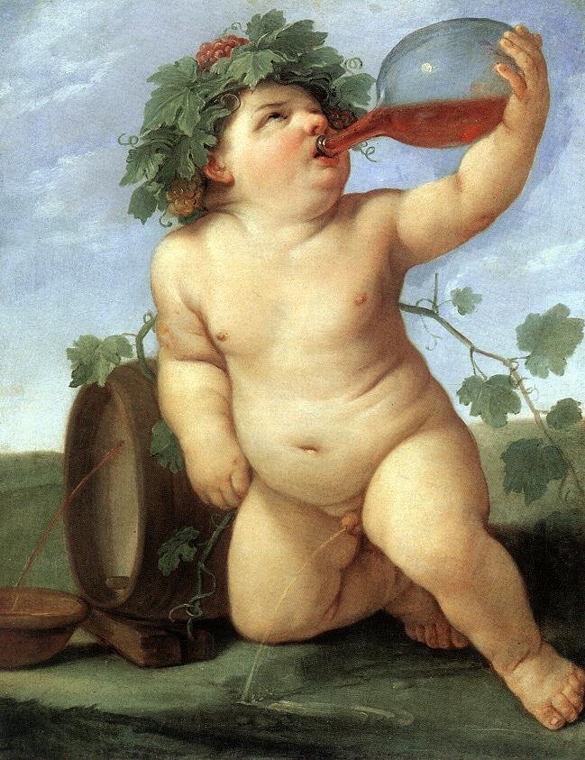 Пьющий Вакх — Гвидо Рени, ок 1623