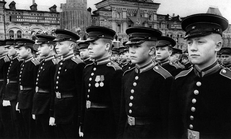 Суворовцы на Параде Победы. 1945 год