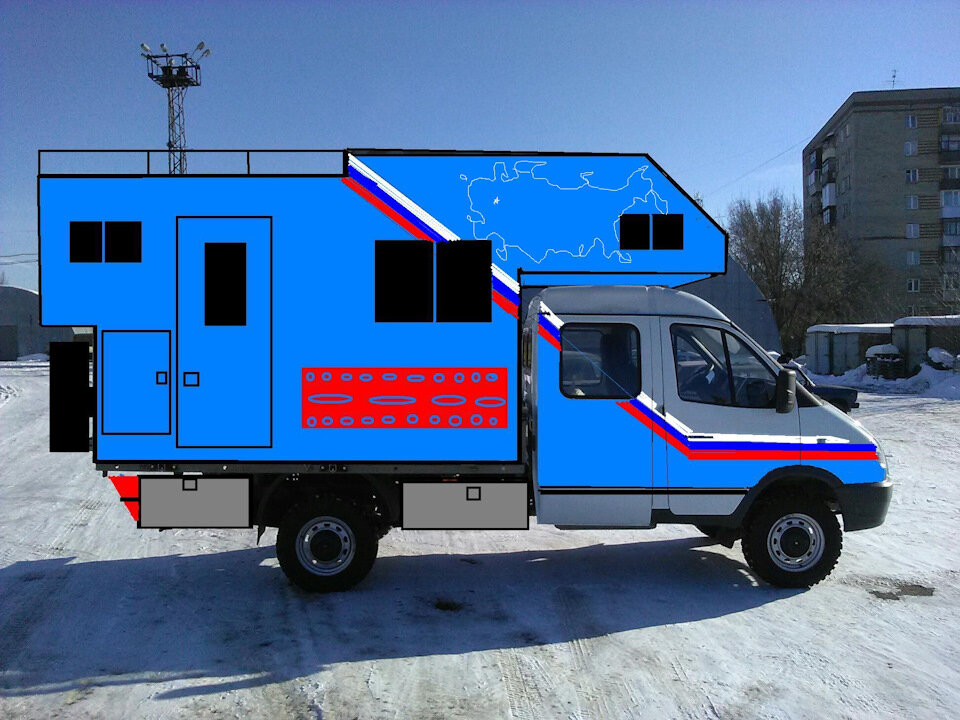 Проекты автодомов на базе газели