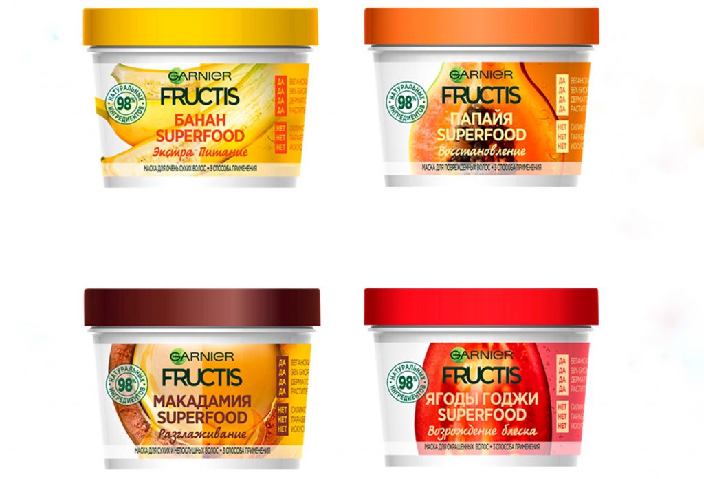 Маски garnier fructis