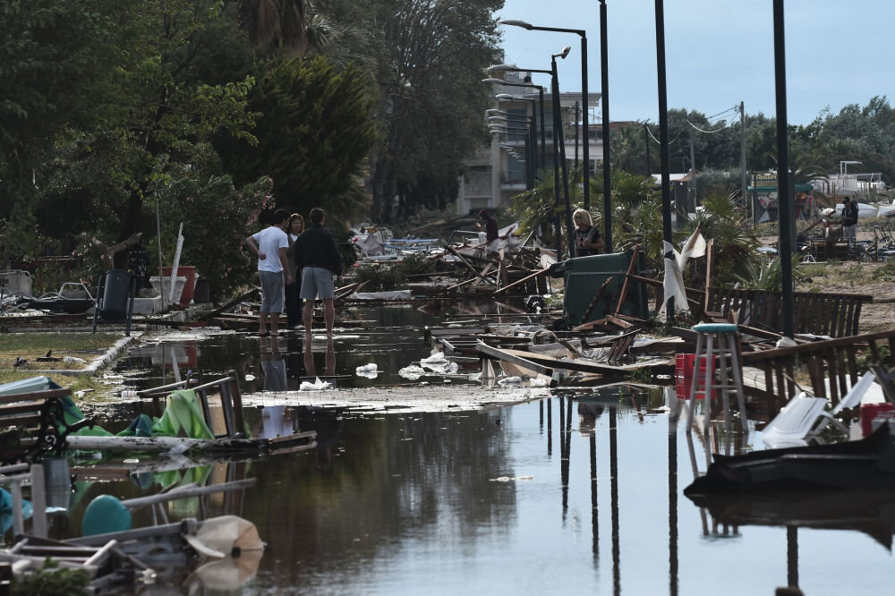 Примерно так выглядел утром 11 июля 2019 года полуостров северной Греции Кассандра, на котором и происходили описанные события