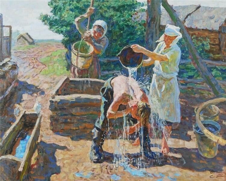 Сергей и Алексей Ткачёвы "У колодца" 