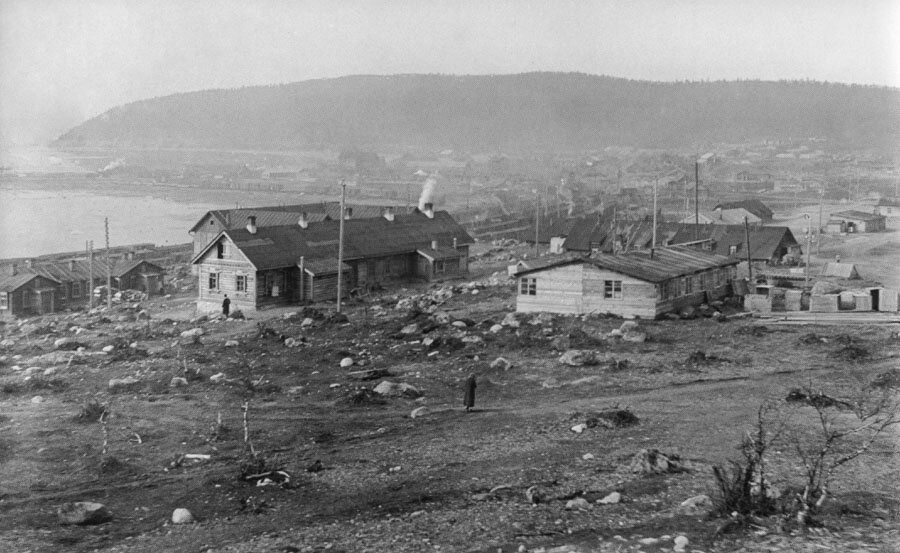 Мурманск, 1918; фото британцев. Источник: vaga-land.livejournal.com