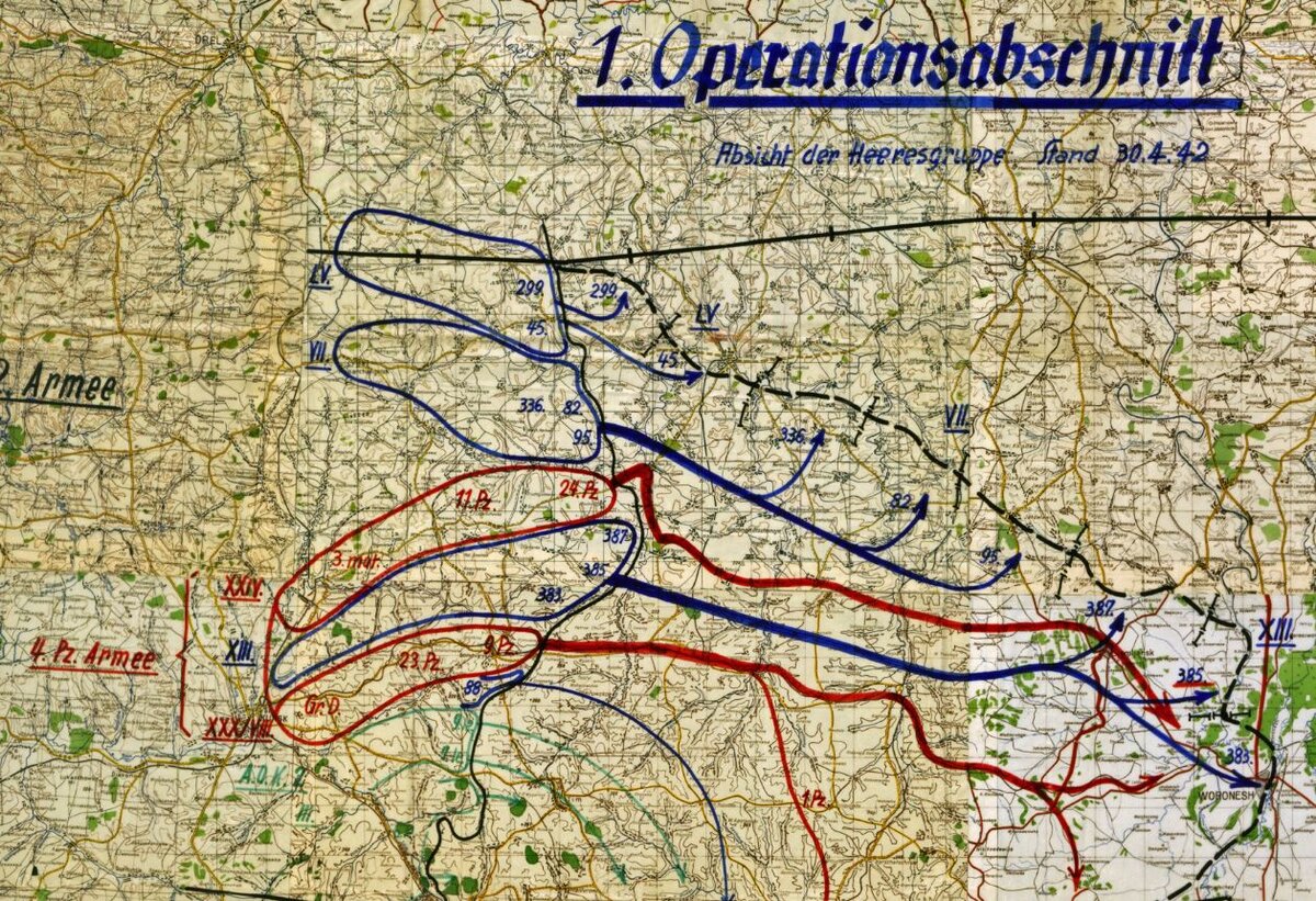Операция по захвату германии. План Блау 1942. Карта операция,Блау Сталинградская битва. Операция Блау карта вермахта.