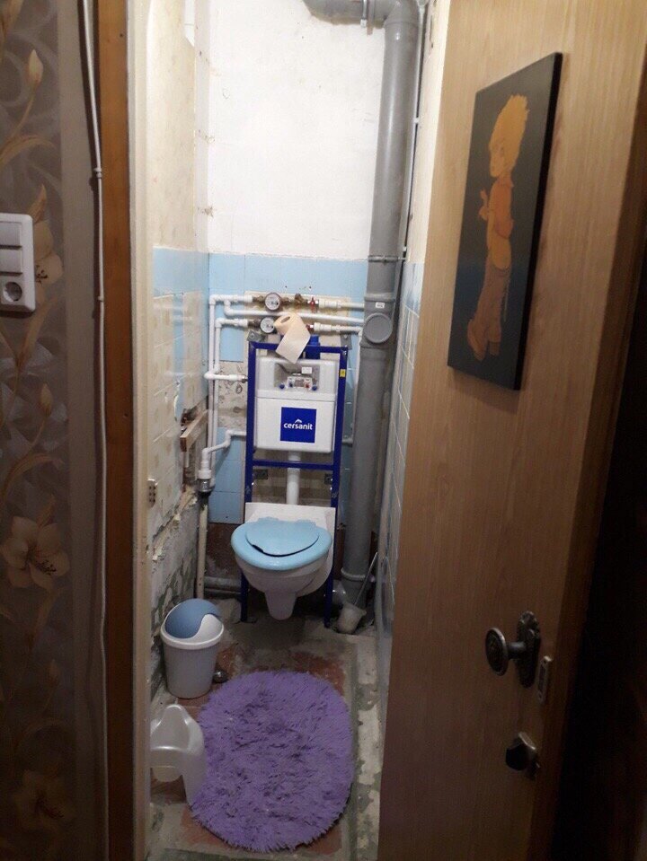 Санузел до ремонта