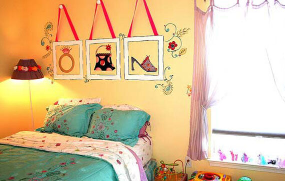 Роспись детской комнаты, декор стен своими руками.