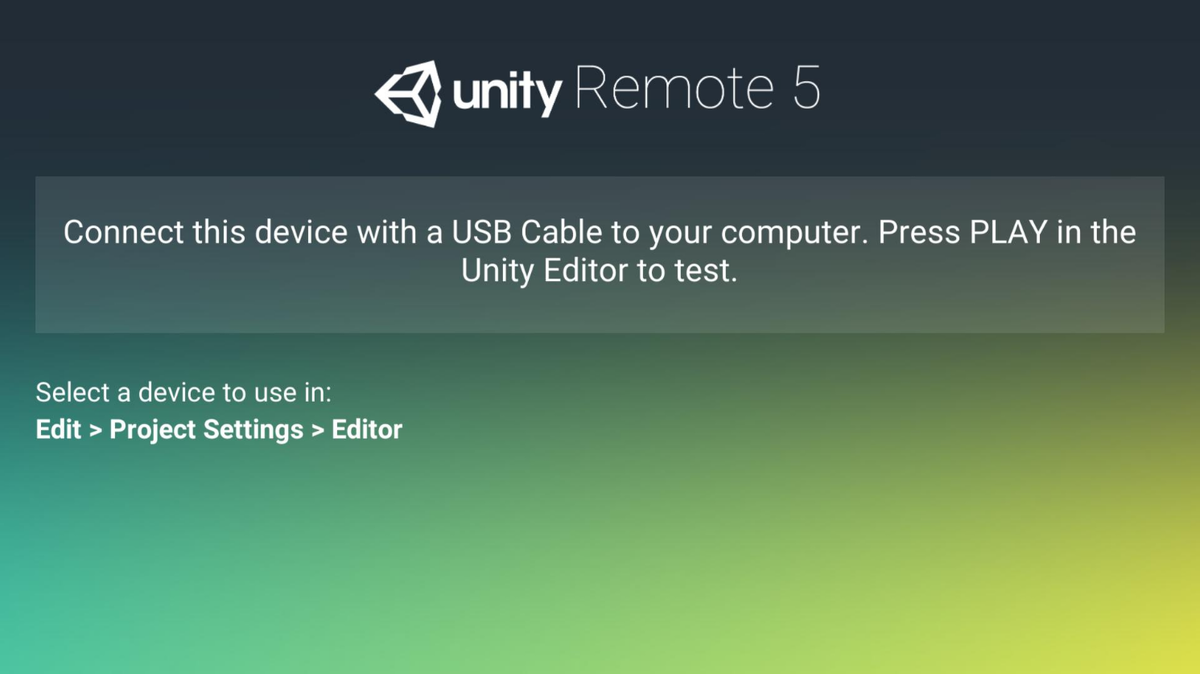 Unity Remote 5.