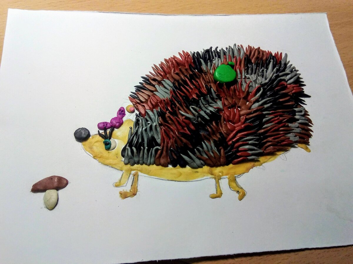 Ёжик,сделанный в художке