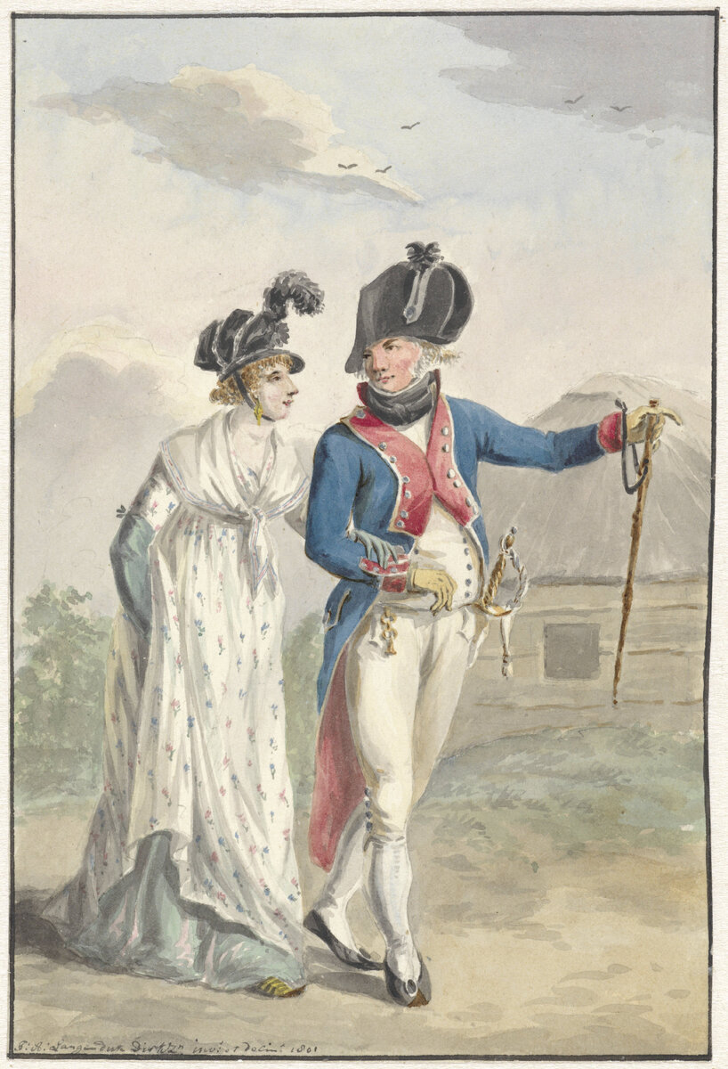Bataafse officier der 1ste Halve Brigade, 1801