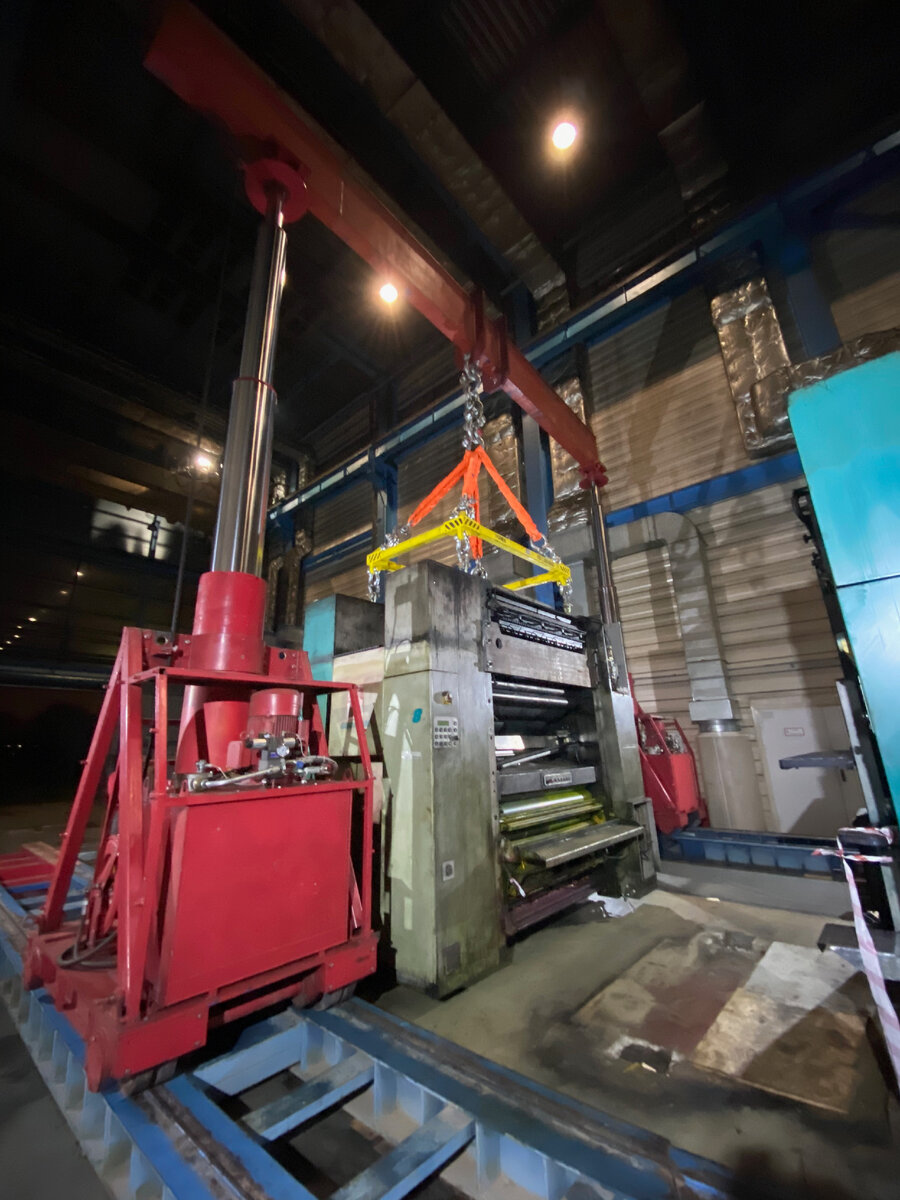 Такелаж полиграфического оборудования и типографических линий в Самаре