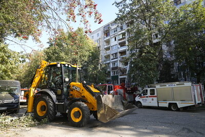    Место взрыва газа в жилом доме в Балашихе ©Дмитрий Белицкий Пресс-служба Губернатора и Правительства Московской области