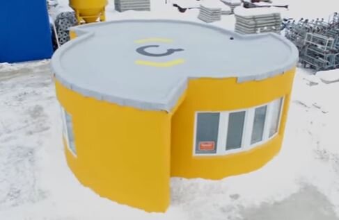 Дом, построенный с помощью 3D-принтера