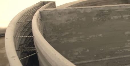 Конструктив напечатанной 3D-принтером бетонной стены