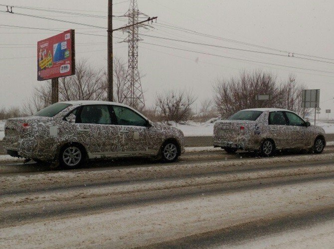 закамуфлированные LADA Granta 