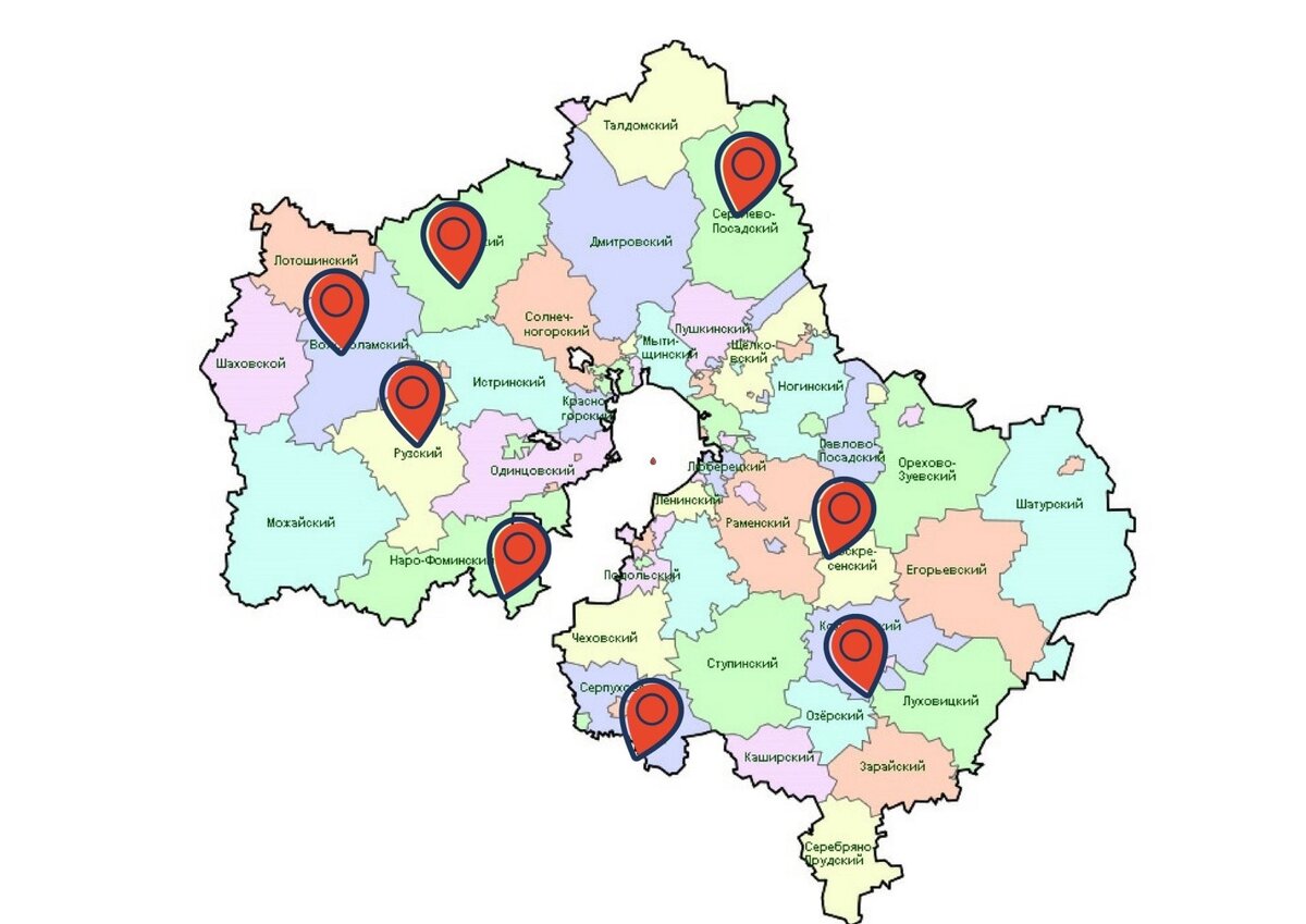 Карта свалок московская область