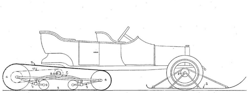 Адольф Кегресс Запатентовал Конструкцию в 1913.