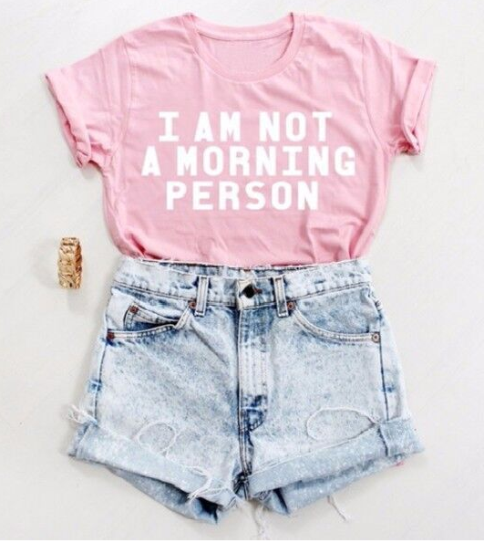 футболка I AM NOT A MORNING PERSON