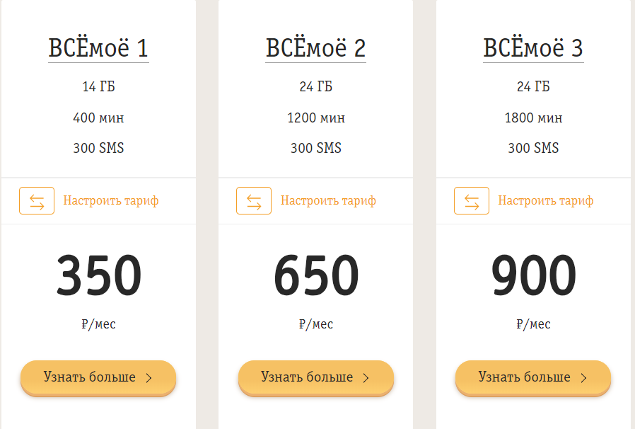 Высокие цены у Билайна