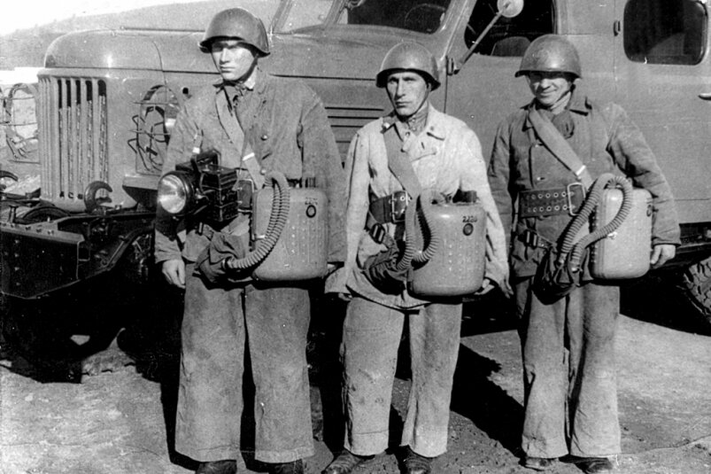 Колымские пожарные. Советское время. Фото: Из архива Пожарно-спасательного центра Магаданской области 