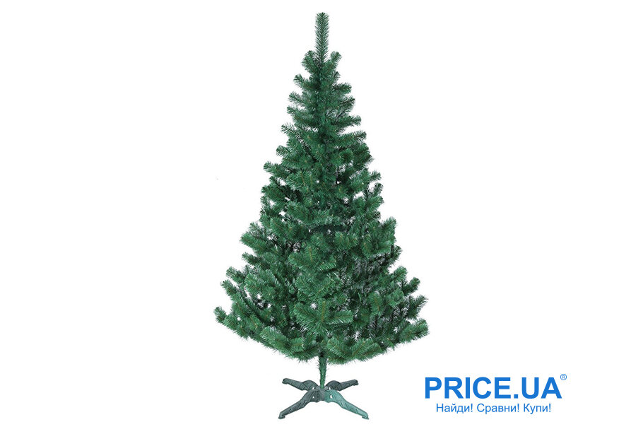 ПВХ-плёнка. Для бюджетных моделей, иголки смотрятся он как бедненький дождик. Не стоит рассчитывать, что елка увидит много Новых годов. Максимум 3-5.