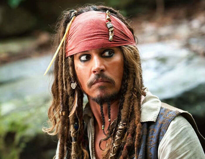 Джонни Депп в роли Джека Воробья 