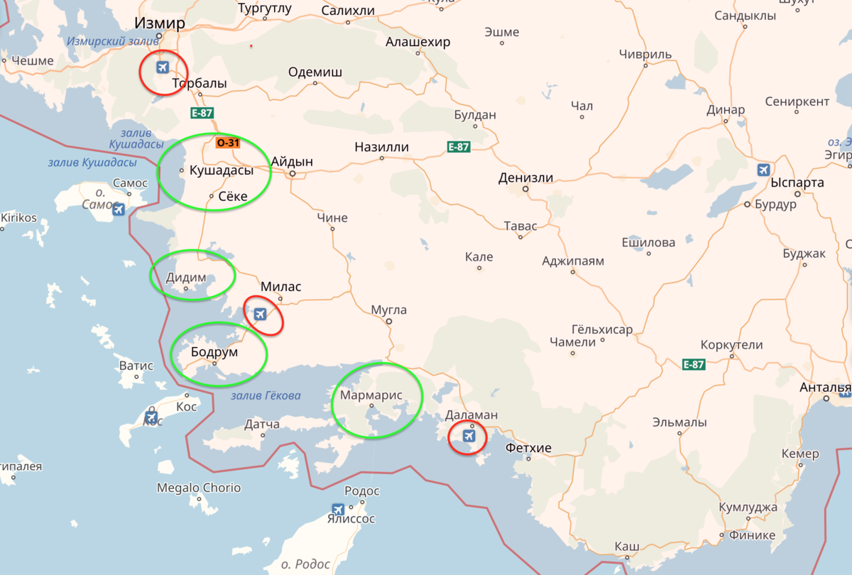 Карта побережья Эгейского моря в Турции. Карта Эгейского побережья Турции с курортами. Города Турции на Эгейском море. Эгейское море Турция курорты на карте. В какой месяц лучше в турции