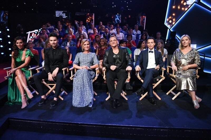 Анна Седокова, Александр Панайотов, Мария Киселева, Аскольд Запашный, Родион Газманов, Арина Шарапова на съемках шоу «Главная роль»