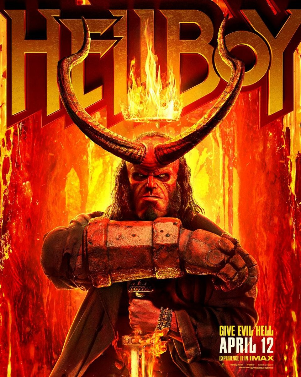 Постер фильма "Хеллбой" (реж. Нил Маршалл, 2019)
