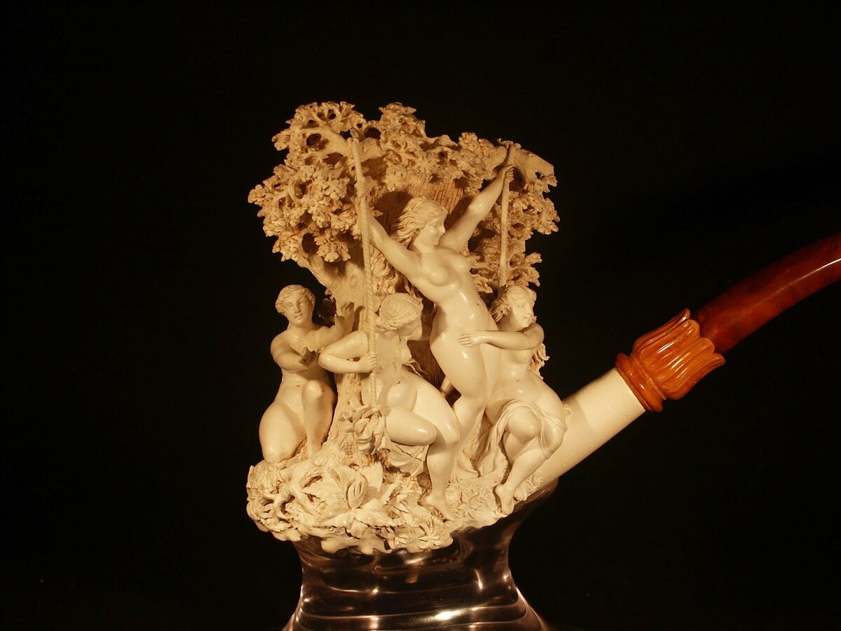 26 мастеров. Трубки из меершаума. Miniature Meerschaum из Турции. Meerschaum Titan. Eskişehir Meerschaum Museum.