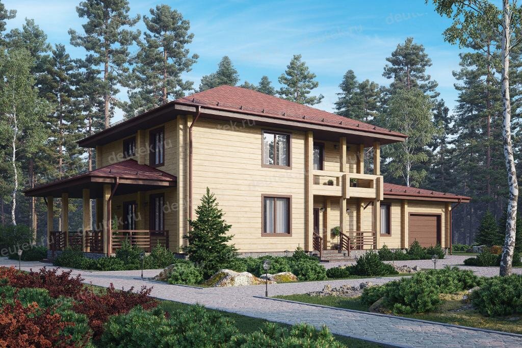 Готовый типовой проект дома DVT100250