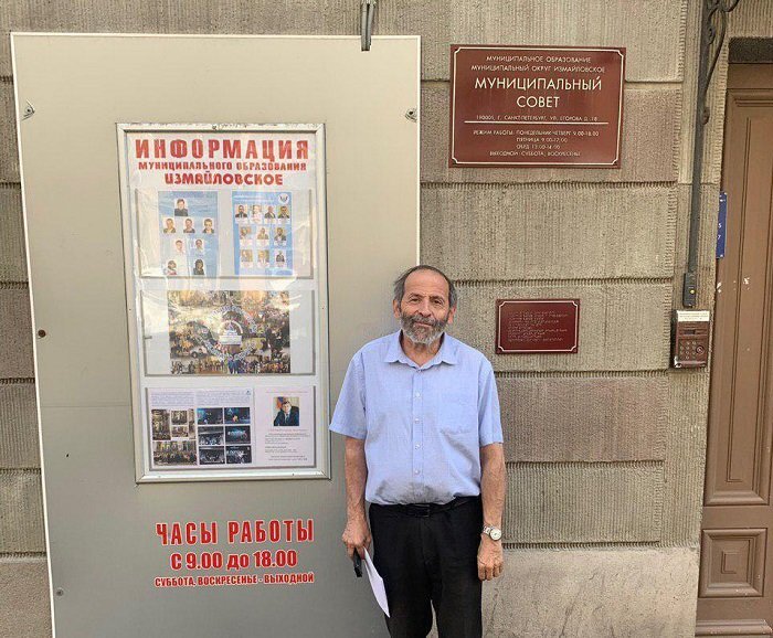 Борис Вишневский у ИКМО Измайловское. Фото ТК "ВишНевскоеВремя" 