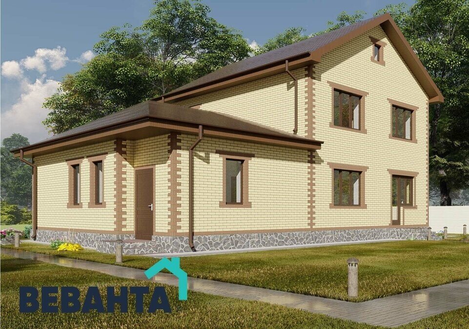 Задний и правый фасады. Источник изображения: канал Яндекс Дзен СК Веванта, г. Тюмень.