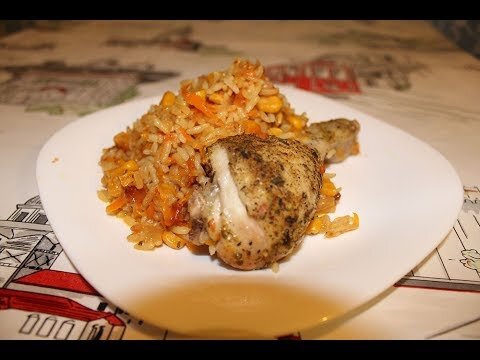 Рис с курицей.