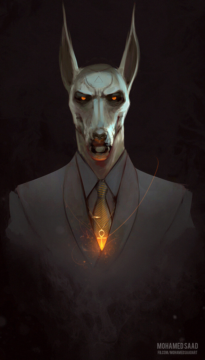 Автор: mohamed saad / thefearmaster (https://www.deviantart.com/thefearmaster/art/Anubis-Black-suit-773455592)